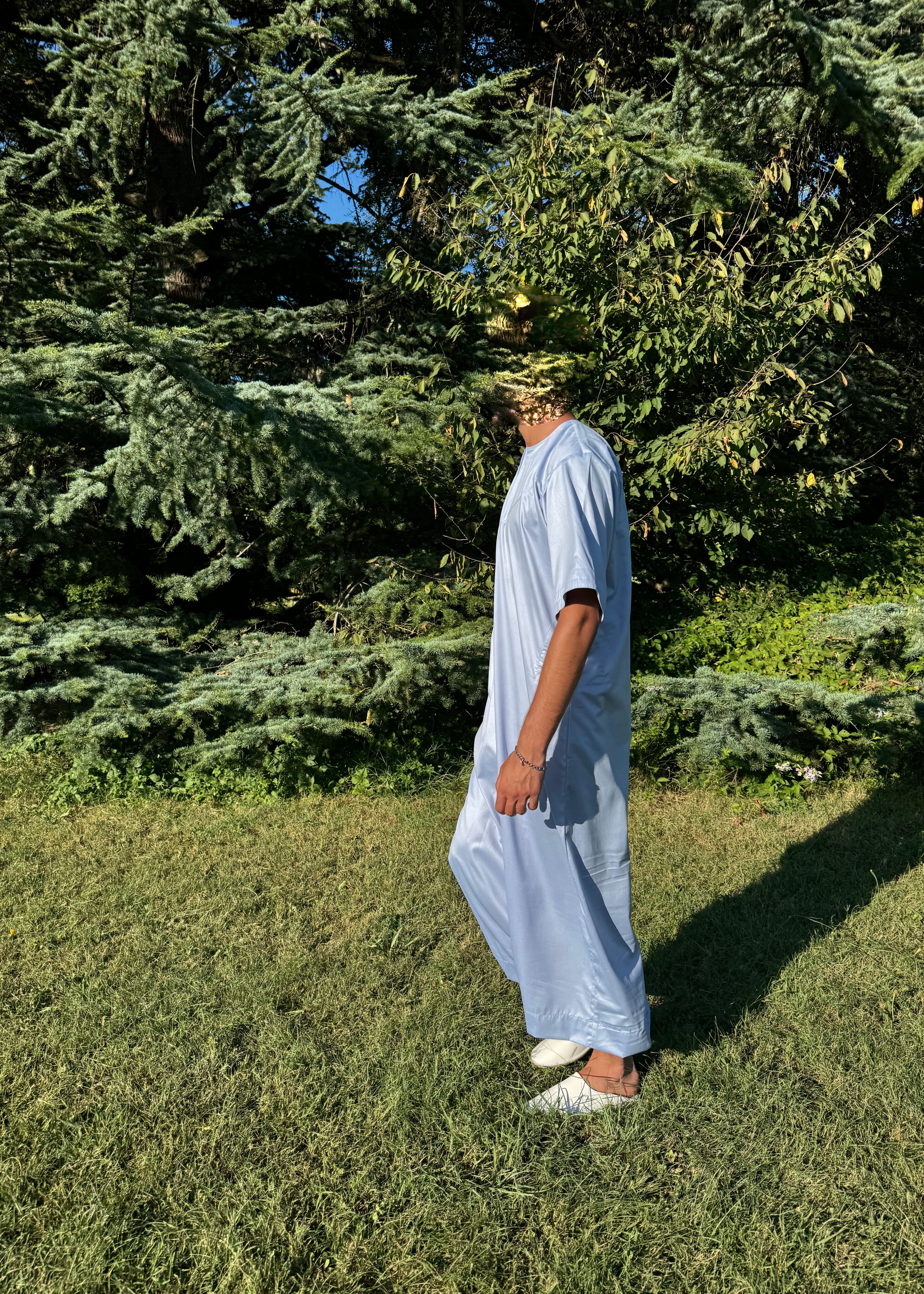 Qamis Bleu Fumé - Emirati - Emqamis