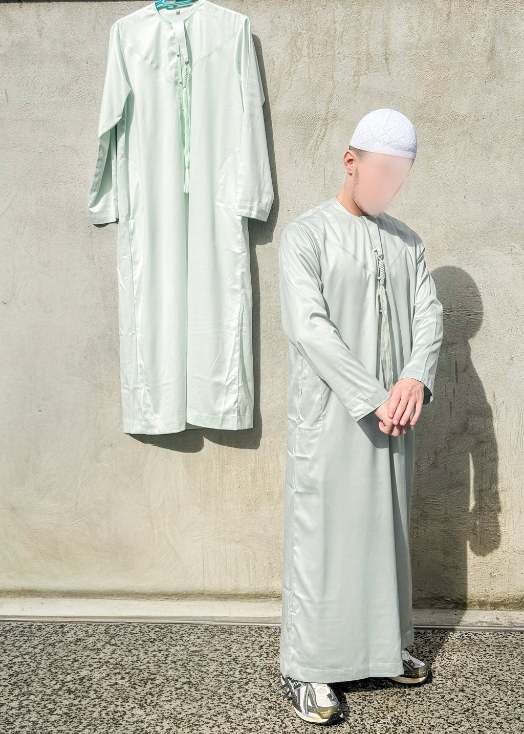 Qamis Emirati I Vert d’eau « Foncé »