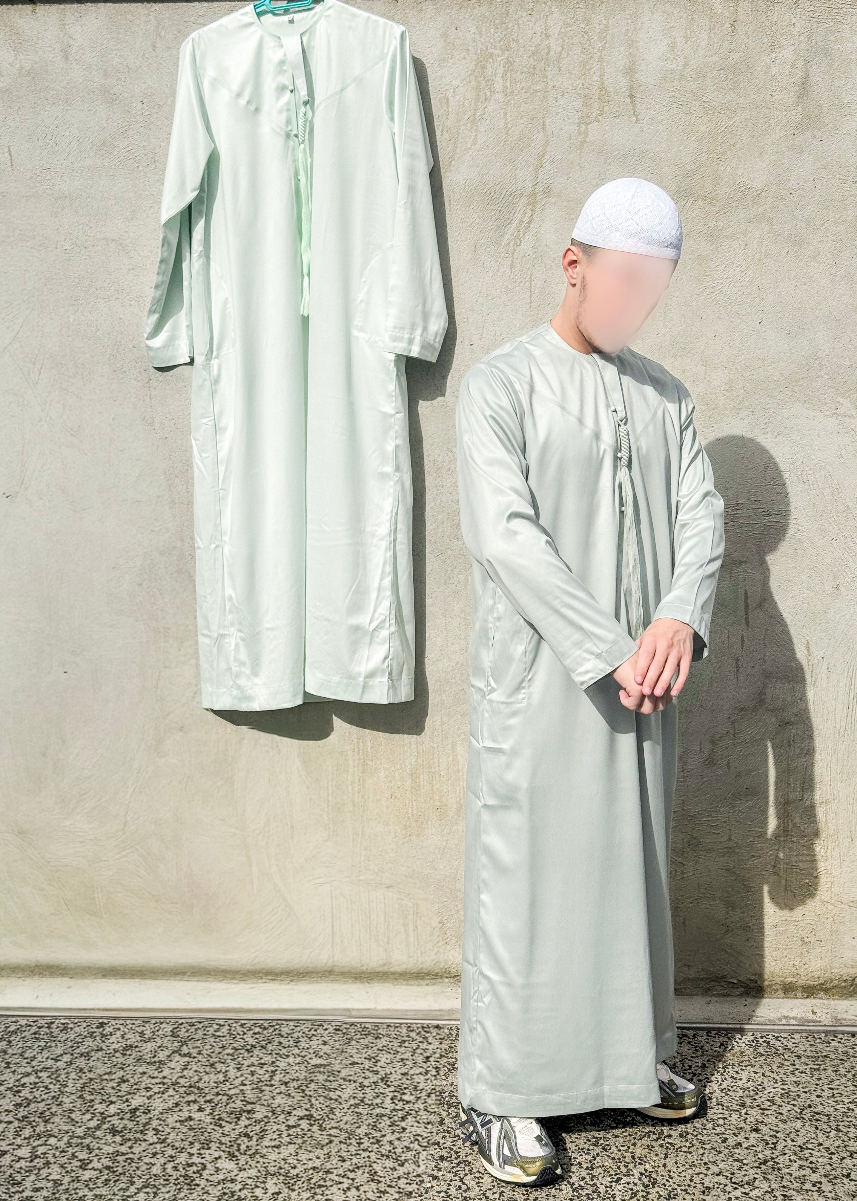Qamis Emirati I Vert d’eau « Foncé »