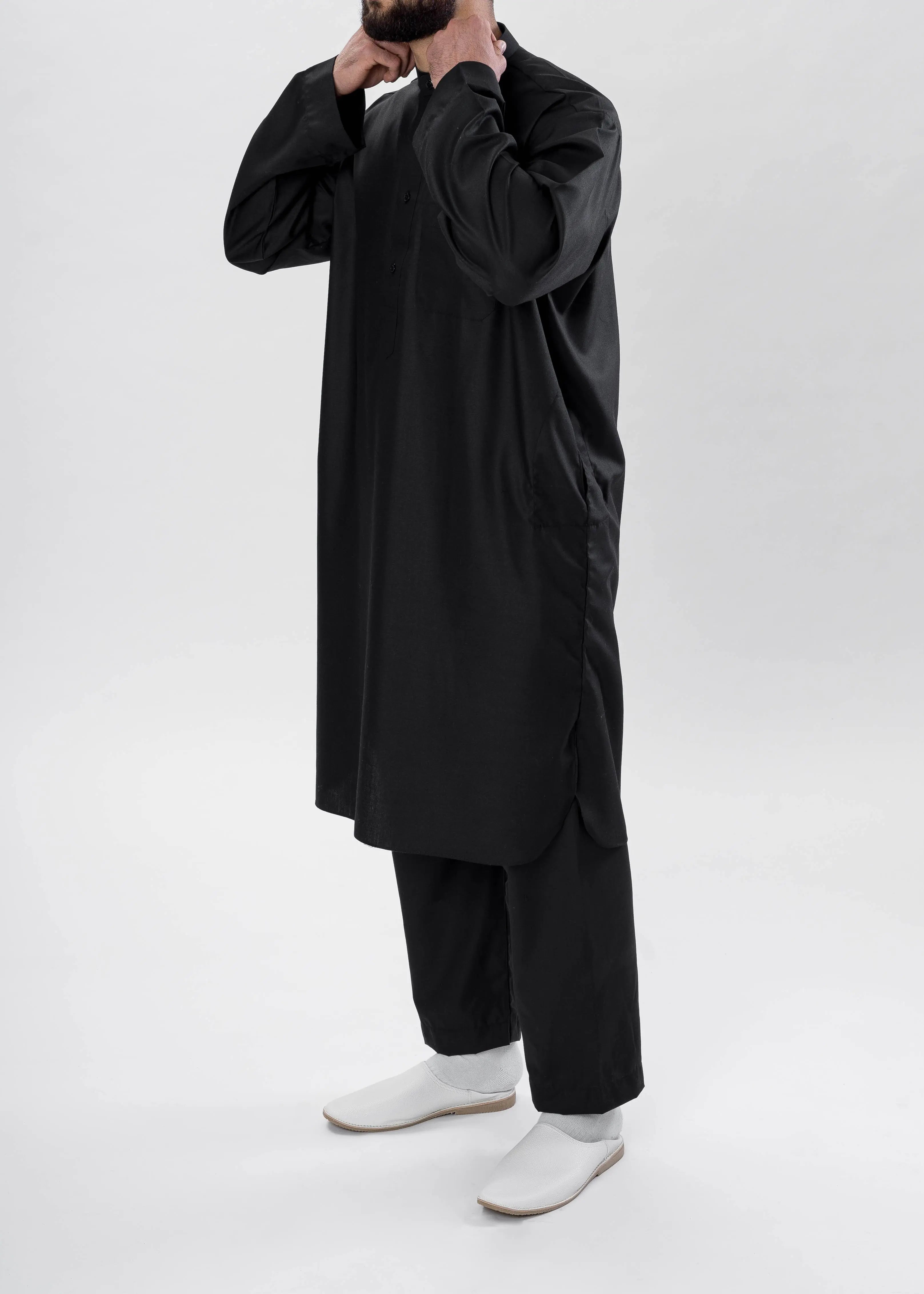 Qamis Noir - Pakistanais - Emqamis