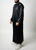 Qamis Noir - Emirati - Emqamis
